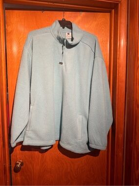 Champion Light Blue Half-Zip Fleece Pullover